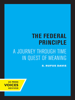 cover image of The Federal Principle